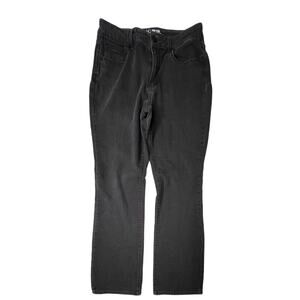 No Boundaries Juniors Mid Rise Bootcut‎ Dark Wash Black Stretch Jeans 15 Casual